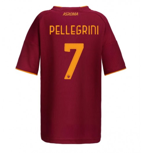 Ženske Nogometnih dresov AS Roma Lorenzo Pellegrini #7 Domači 2025-26 Kratki rokavi Ženske Nogometnih dresov AS Roma Lorenzo Pellegrini #7 Domači 2025-26 Kratki rokavi